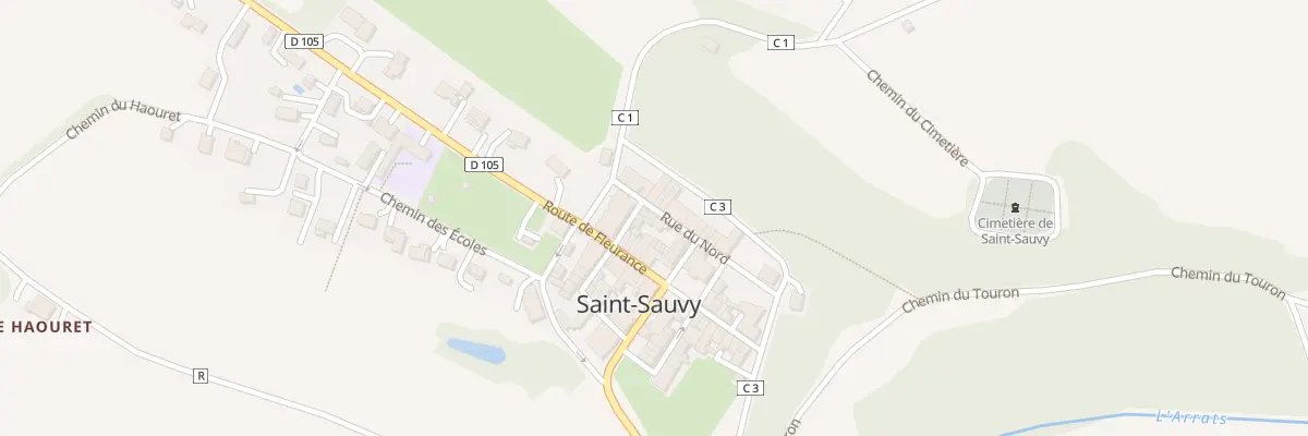 Plan du 5059 Au Village à Saint-Sauvy