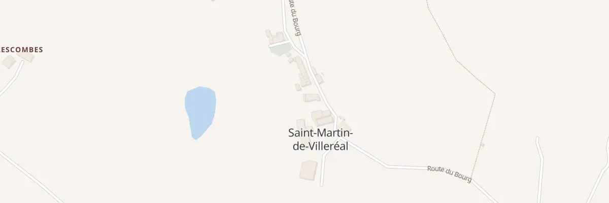 Plan du 2 Le Bourg à Saint-Martin-de-Villeréal