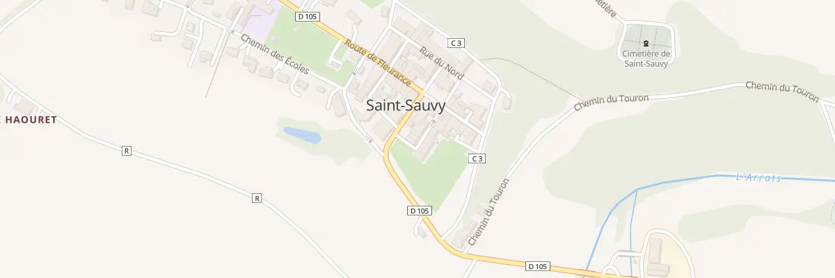 Plan du 5032 Au Village à Saint-Sauvy