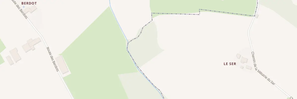 Plan du 829 Che de la Métairie du Ser à Peyrouzet