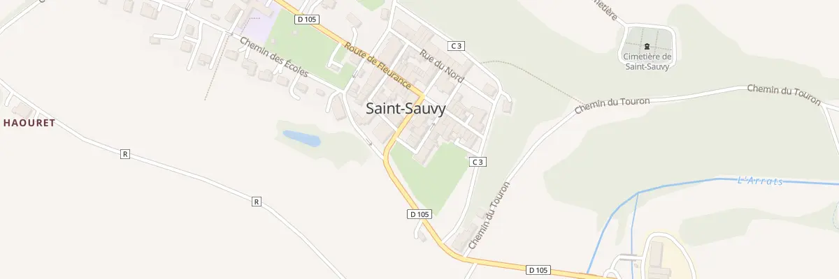 Plan du 5030 Au Village à Saint-Sauvy