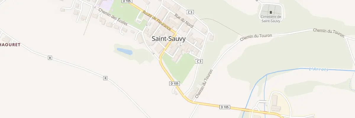Plan du 5034 Au Village à Saint-Sauvy