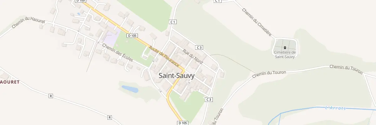 Plan du 5069 Au Village à Saint-Sauvy