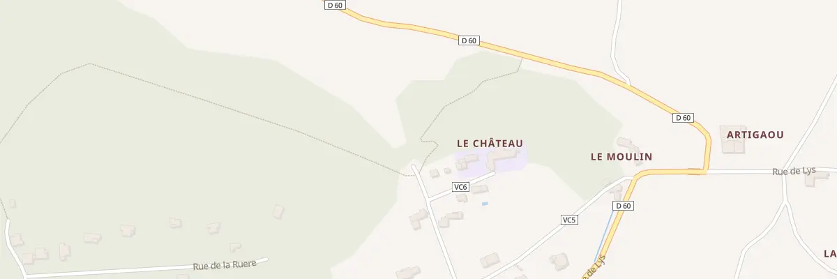 Plan du 6 Rue du Château à Couret