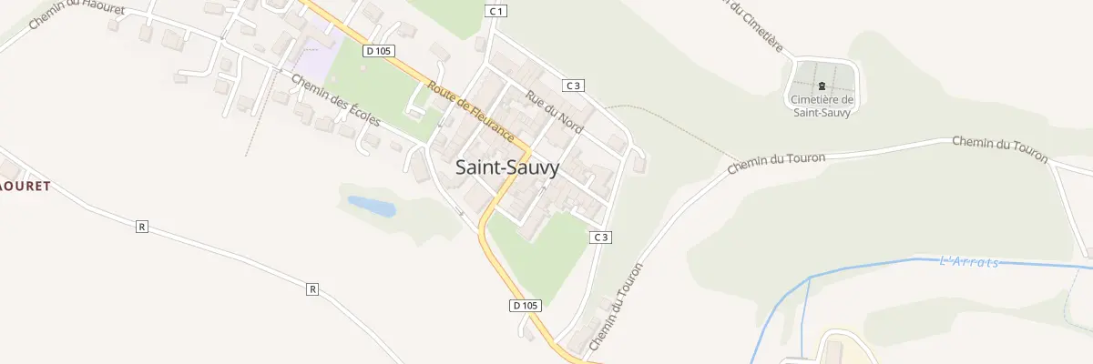 Plan du 5029 Au Village à Saint-Sauvy