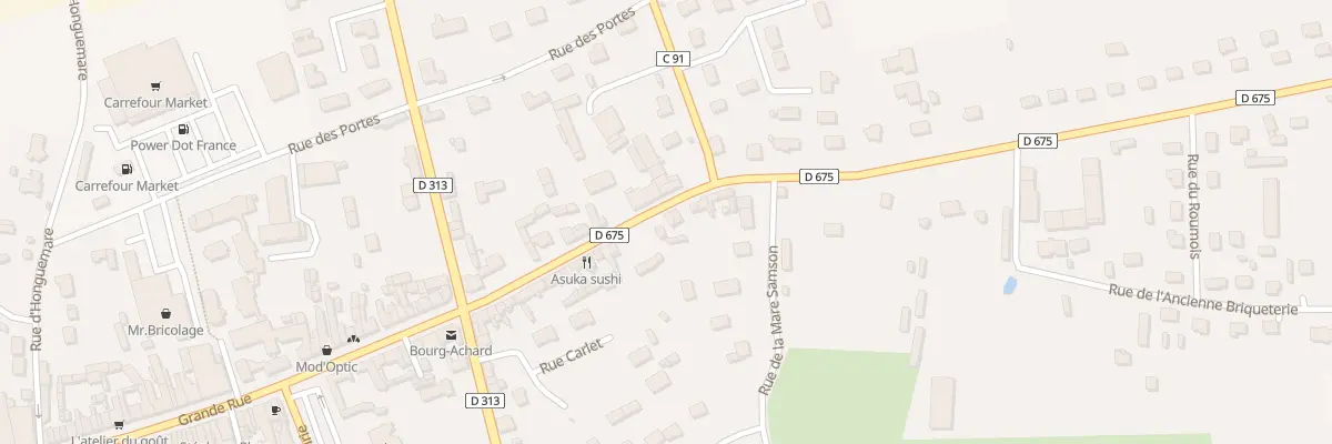 Plan du 527 Rue de Rouen à Bourg-Achard