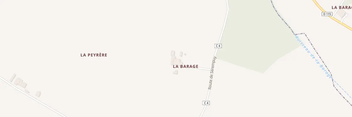 Plan du 5012 A Lapeyrere à Mansempuy