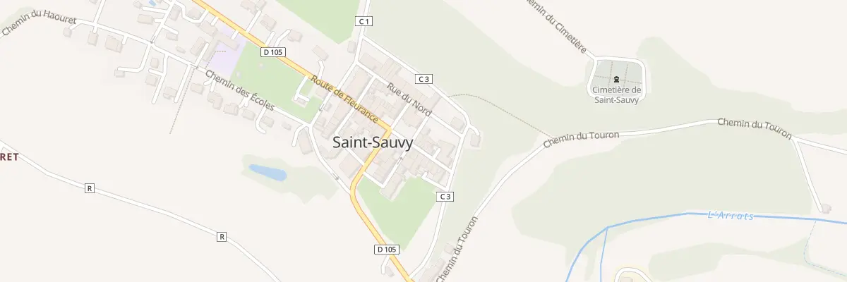 Plan du 5048 Au Village à Saint-Sauvy