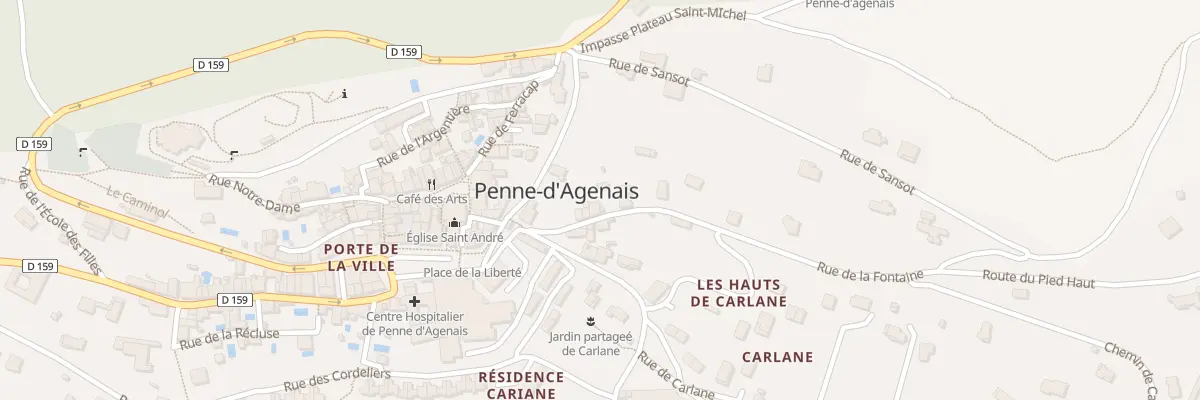 Plan du 5 Rue de la Fontaine à Penne-d’Agenais