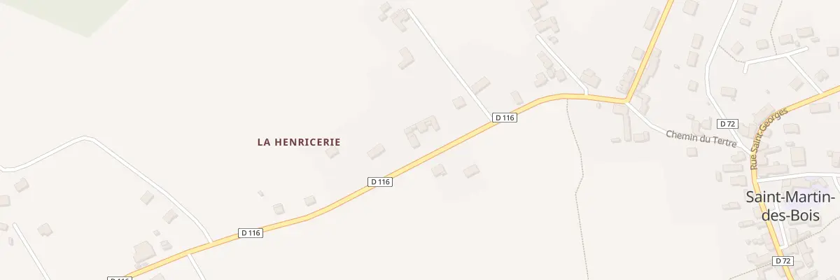 Plan du 164 La Henricerie à Saint-Martin-des-Bois