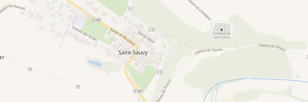 Plan du 5049 Au Village à Saint-Sauvy