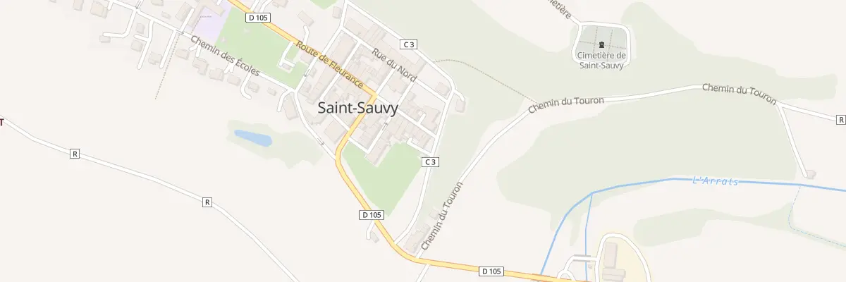 Plan du 5042 Au Village à Saint-Sauvy