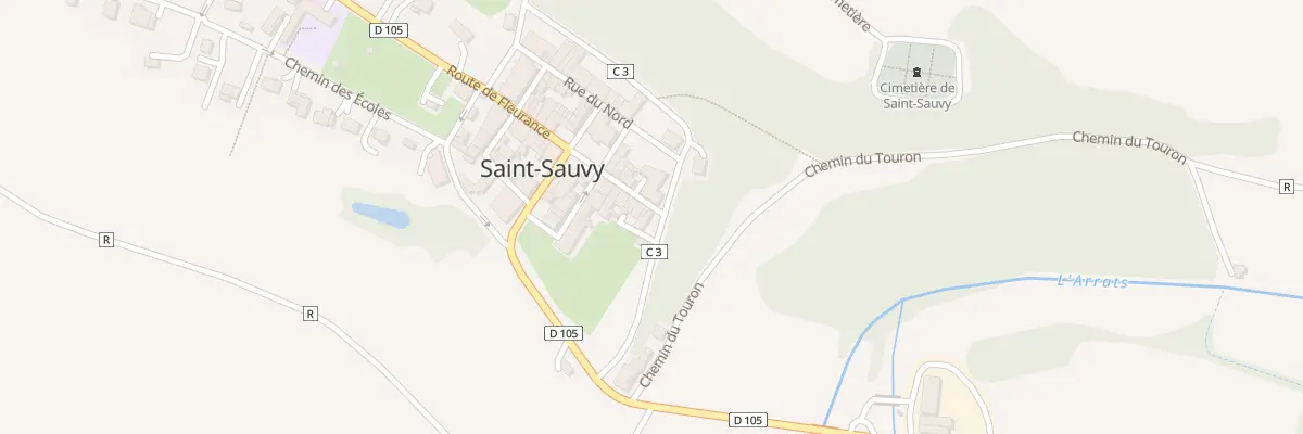 Plan du 5043 Au Village à Saint-Sauvy