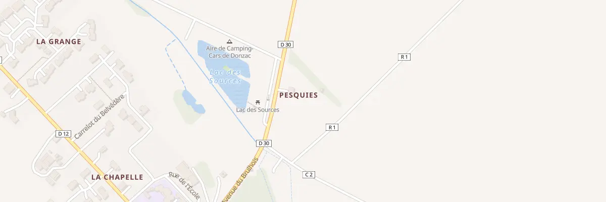 Plan du 1157 Av du Brulhois à Donzac