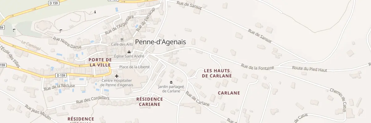 Plan du 3 Rue de Carlane à Penne-d’Agenais