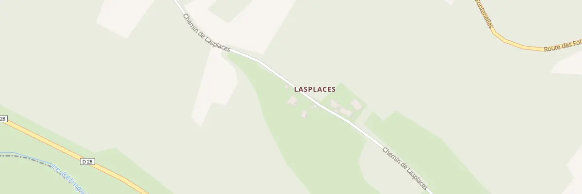 Plan du 420 Che de Lasplaces à Calès