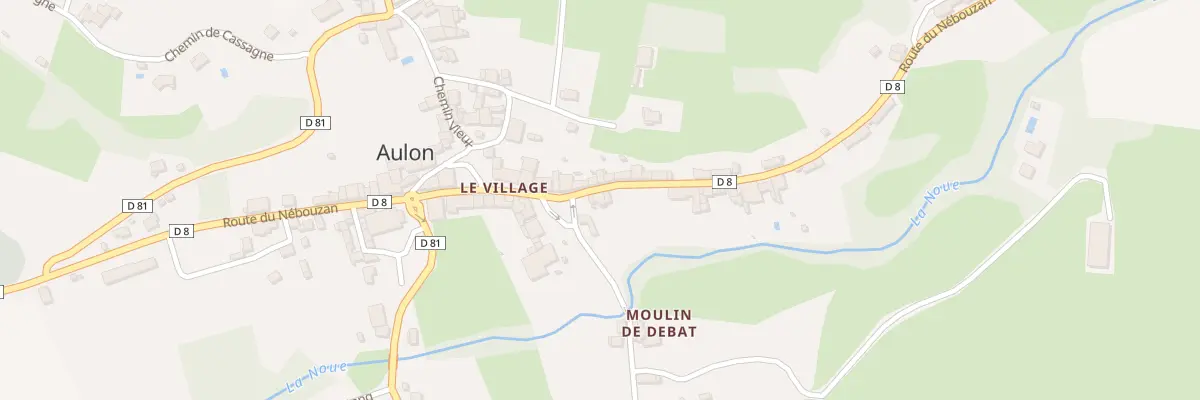 Plan du 83 Le Village à Aulon