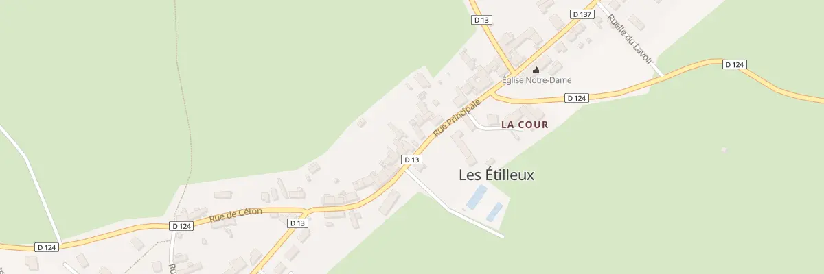 Plan du 33 Rue Principale aux Étilleux