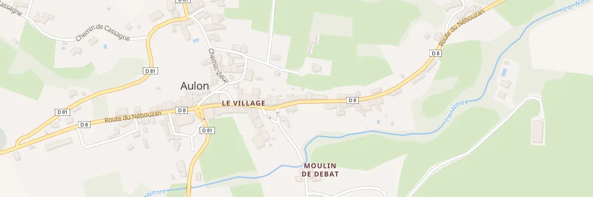 Plan du 57 Le Village à Aulon