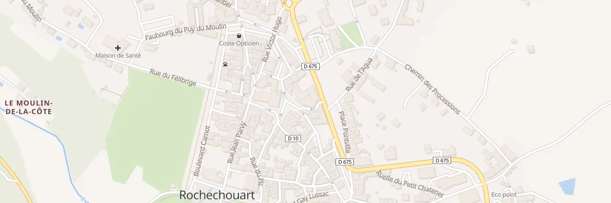 Plan du 1 Pl Dupuytren à Rochechouart