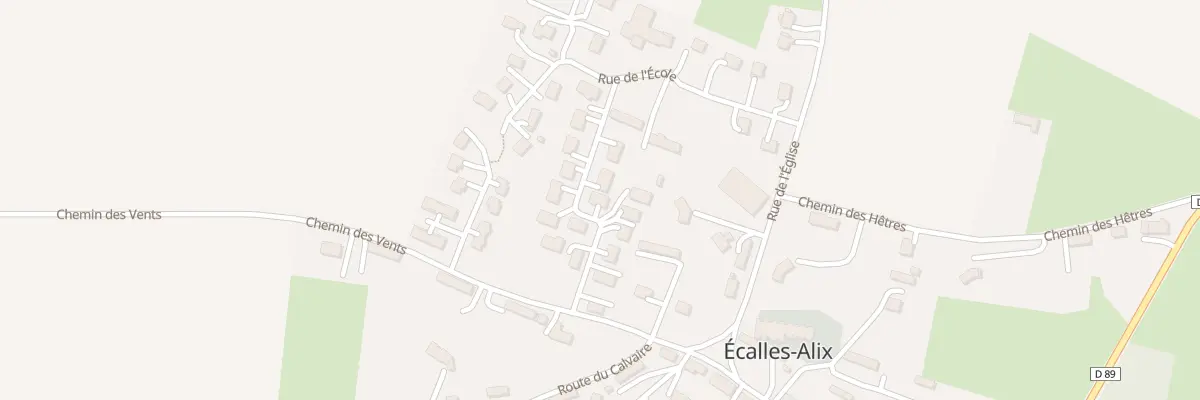 Plan du 80 Rue de la Grange à Écalles-Alix