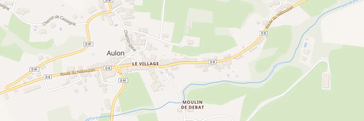Plan du 2000 Rte du Nébouzan à Aulon