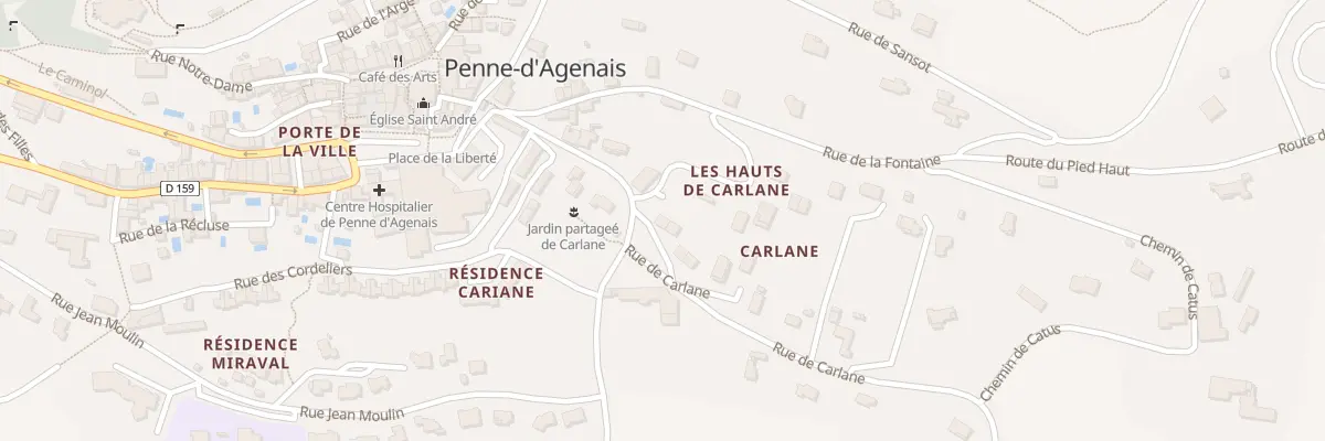 Plan du 9 Rue de Carlane à Penne-d’Agenais
