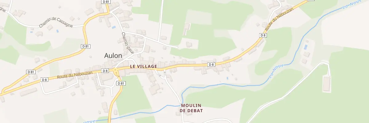 Plan du 59 Le Village à Aulon