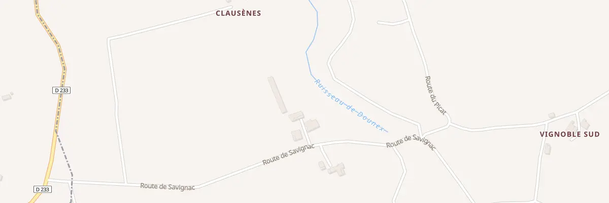 Plan du 1674 Rte de Savignac à Saint-Aubin