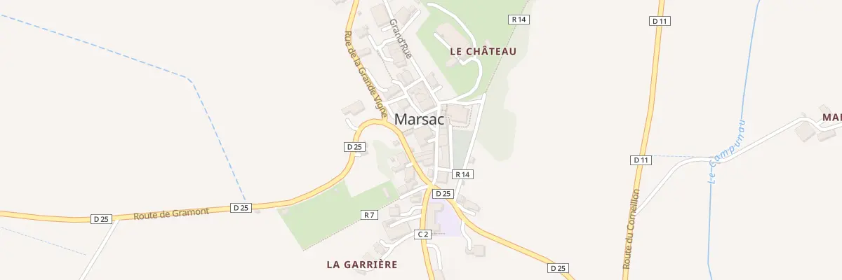 Plan du 5077 Le Village à Marsac