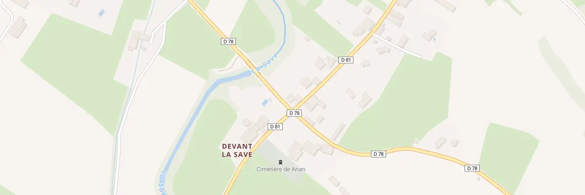 Plan du 71 Village de Devant la Save à Anan
