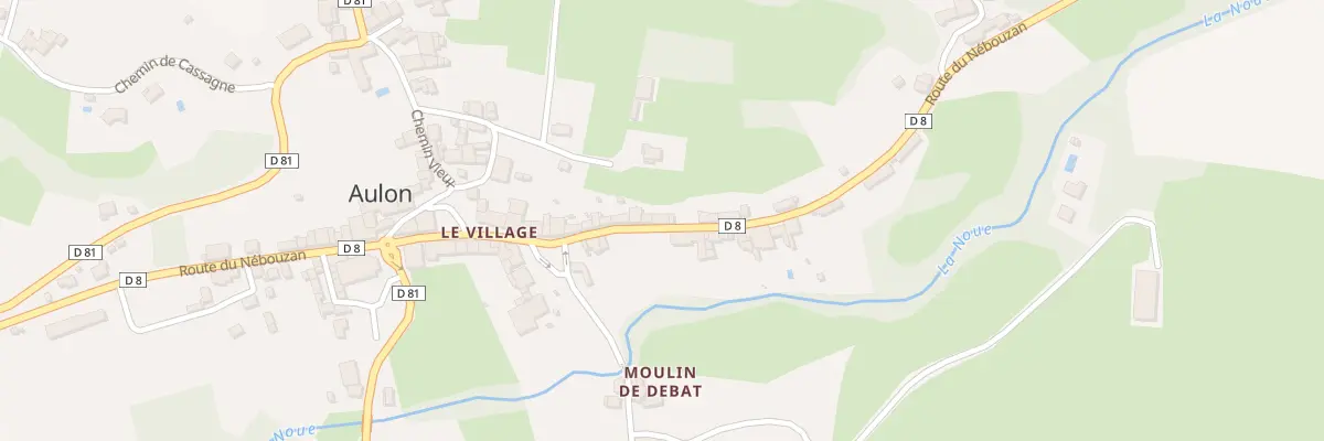 Plan du 61 Le Village à Aulon