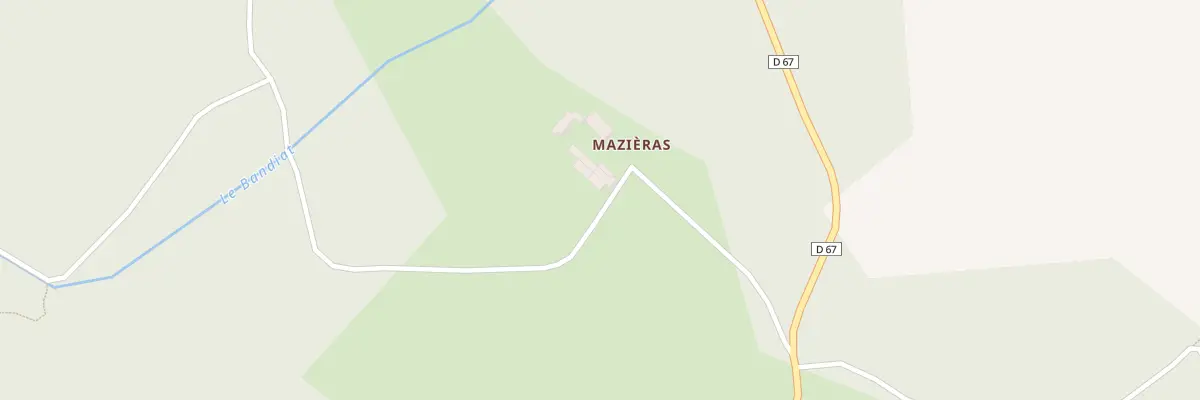 Plan du 5001 Mazieras à Pensol