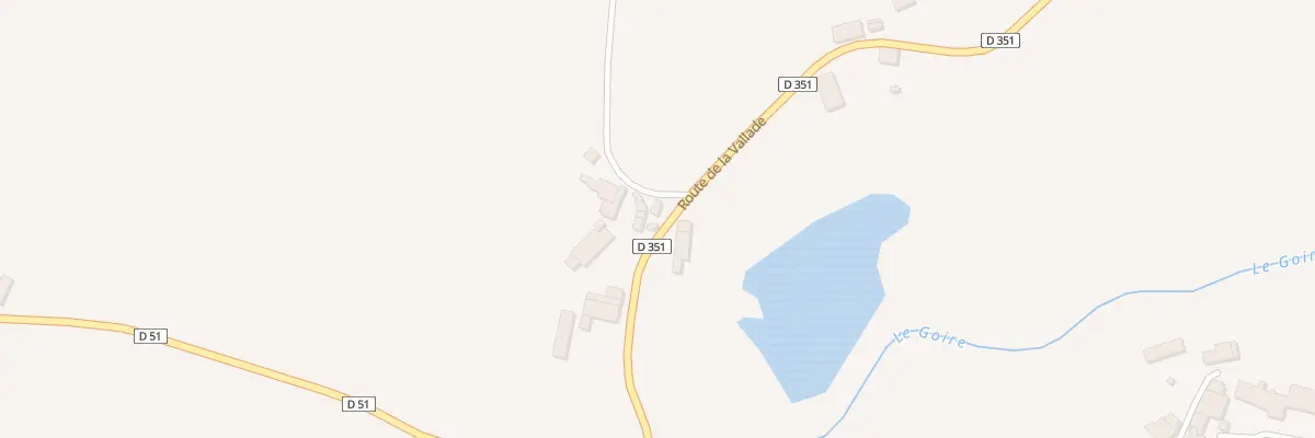 Plan du 5160 La Vallade à Brigueuil