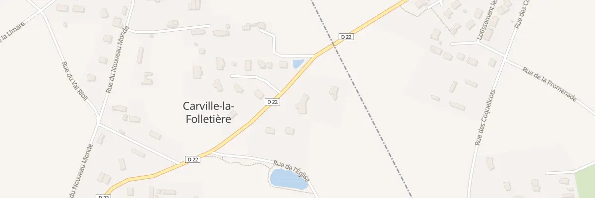 Plan du 912 Rte de Freville à Carville-la-Folletière