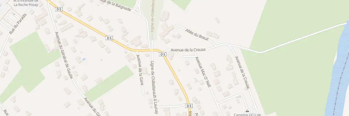 Plan du 1 Rte de Vicq à La Roche-Posay