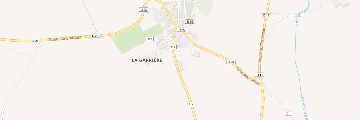 Plan du 3 Rte de Saint Martin à Marsac