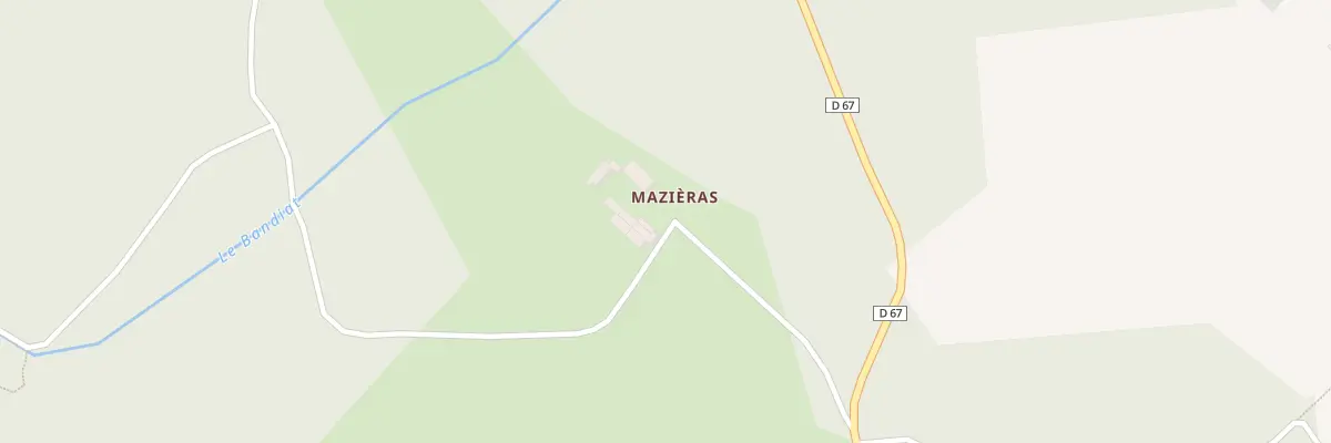 Plan du 5002 Mazieras à Pensol