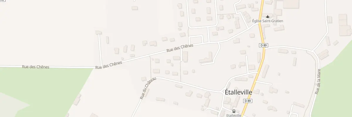 Plan du 11 Rue des Chenes à Étalleville