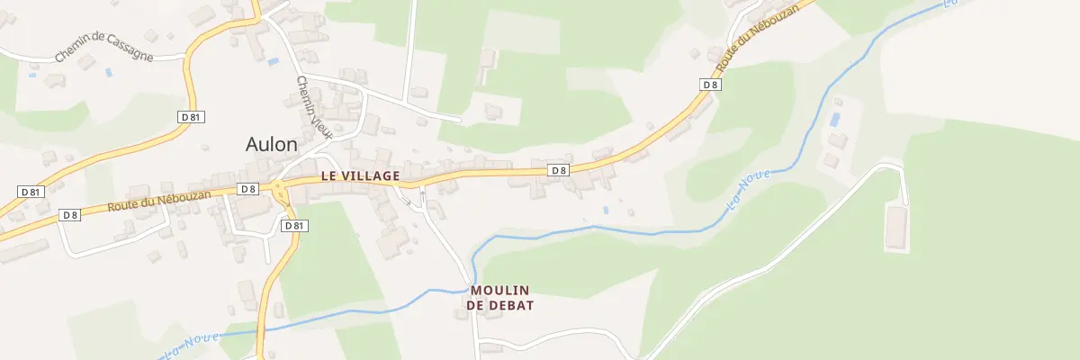 Plan du 81 Le Village à Aulon