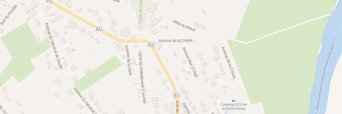 Plan du 2B Av Mac O’Nell à La Roche-Posay