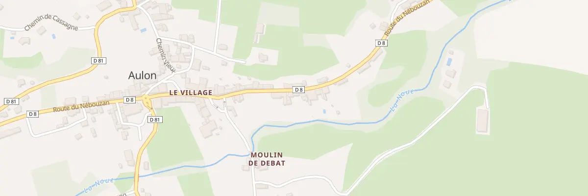 Plan du 80 Le Village à Aulon