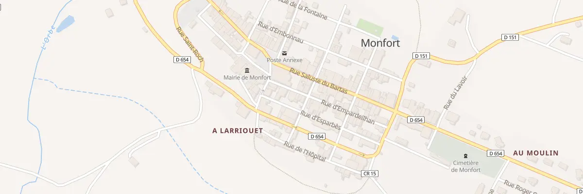 Plan du 6 Rue d’Empardeilhan à Monfort