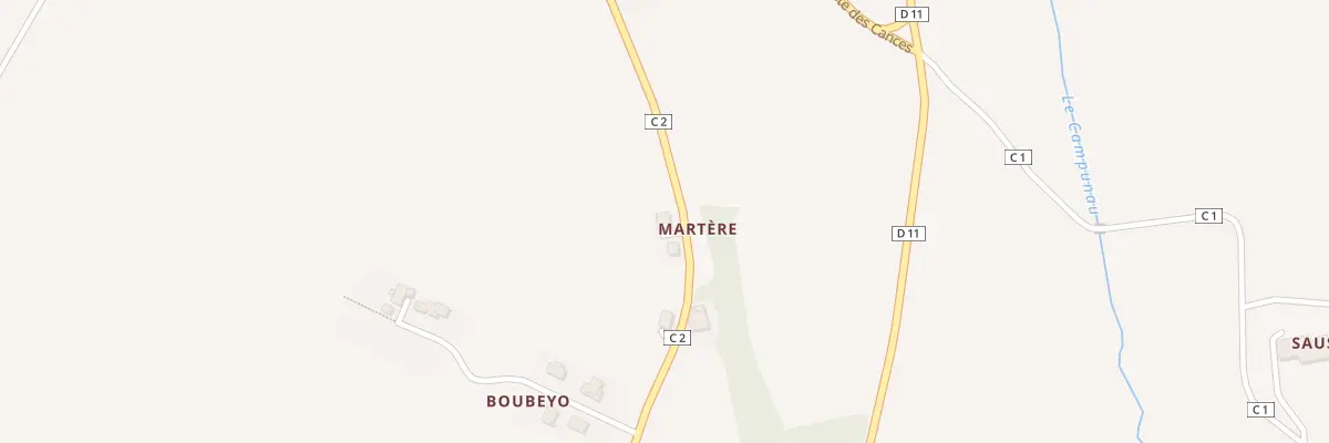 Plan du 8 Rte de Saint Martin à Marsac