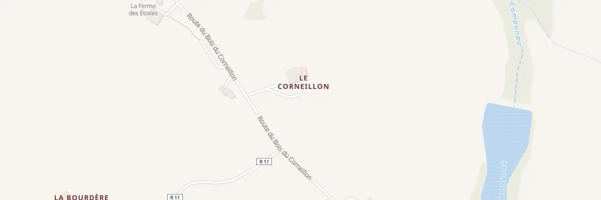 Plan du 832 Rte du Bois du Corneillon à Mauroux