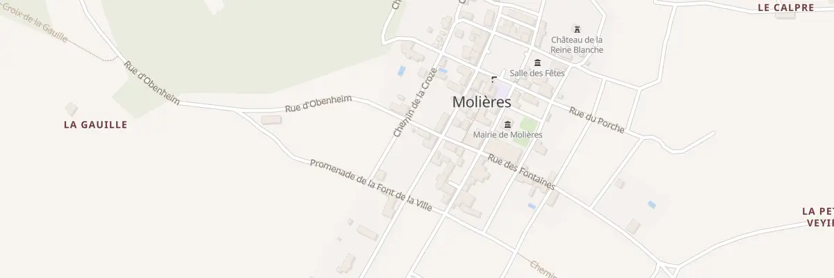Plan du 64 Le Bourg à Molières