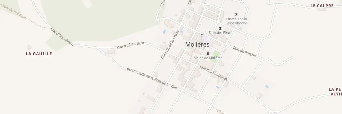 Plan du 62 Le Bourg à Molières