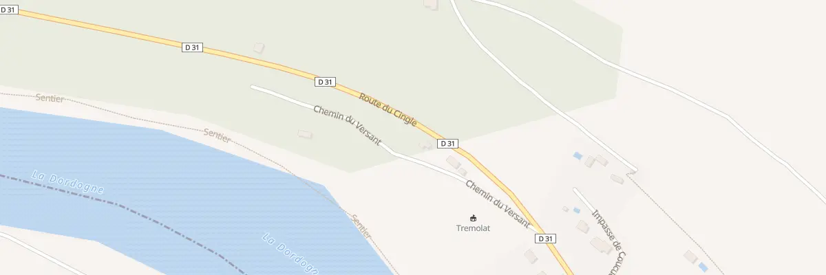 Plan du 993 Rte du Cingle à Trémolat