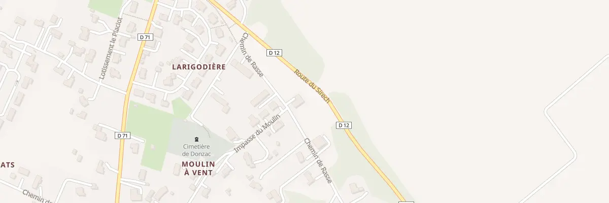 Plan du 155 Che de Rasse à Donzac