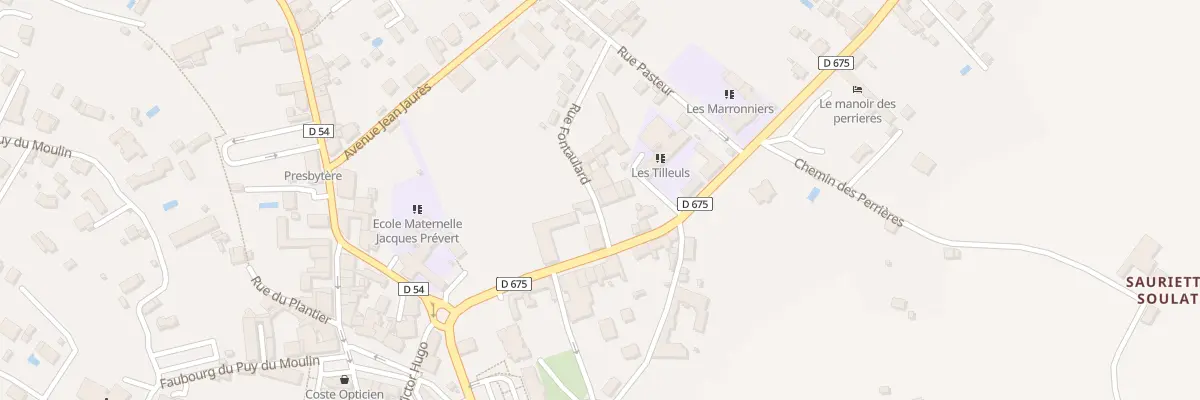 Plan du 1B Rue Fontaulard à Rochechouart